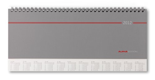 Wochen-Tisch-Querkalender 2012 1 Woche auf 2 Seiten mit Jahres�bersicht auf der verl�ngerten R�ckwand