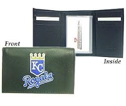 Kansas City Royals Embroidered Leather Tri-Fold Wallet - Baseball Sports Merchandise