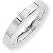 3mm Flat Court Band Ring Wedding Ring In 9 Carat White Gold