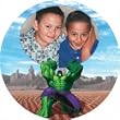 Custom Photo Plate - Incredible Hulk Photo Plate - Customize Your Incredible Hulk Plate With Your Favorite Photo