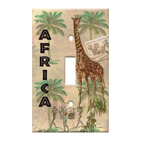 Africa Switch Plate - Outlet Cover by Art Plates.com