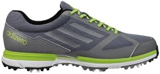 adidas Men's Adizero Sport Golf Shoe,Lead/Dark Silver Metallic/Slime,10.5 M US