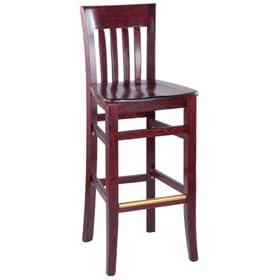 High Back Wooden Restaurant Bar Stools 30