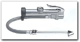 Tru-Flate Deluxe Inflator Gauge with 24 Hose and with Clip-on Ball Chuck