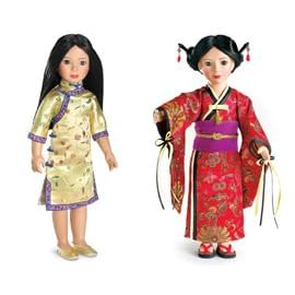Ana Ming 18 Vinyl Asian Doll and Red Japanese Kimono and Accessories Holidays Outfit by Fantasy Adventures Carpatina Dolls