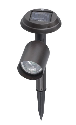 Pine Top 508-0006RB Steel Solar Spot Light, Rustic Bronze