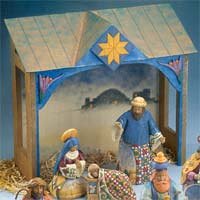Heartwood Creek Nativity - Stable / Creche Backdrop