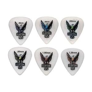 Clayton Acetal Standard Picks, .38MM 1 Dozen by 