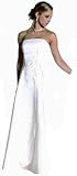 Elegant Embroidered Long Slit Front A Line Tube Prom/ Bridesmaid/ Evening Gown