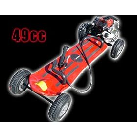 Sin City | SkaterX 52cc Gas Powered Skateboard - Red