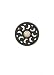 Brass Veda Doorbell in Black Finish