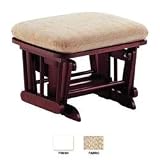 Glider Ottoman - Antique White Finish/Chamber Antique Fabric