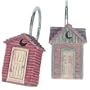 Linda Spivey Out House Bathroom Curtin Decor Outhouse Shower Curtain Hooks Rings Holders