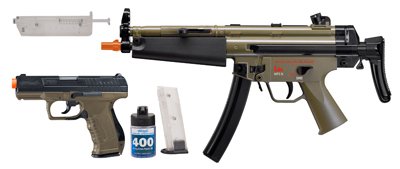 H&K Ultimate Airsoft Kit, AEG MP5 & Spring P99 airsoft gun