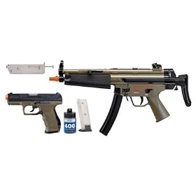 H&K Ultimate Airsoft Kit, AEG MP5 & Spring P99 airsoft gun