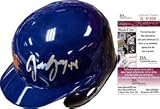 Jason Bay Autographed New York Mets Mini Helmet - Autographed MLB Mini Helmets