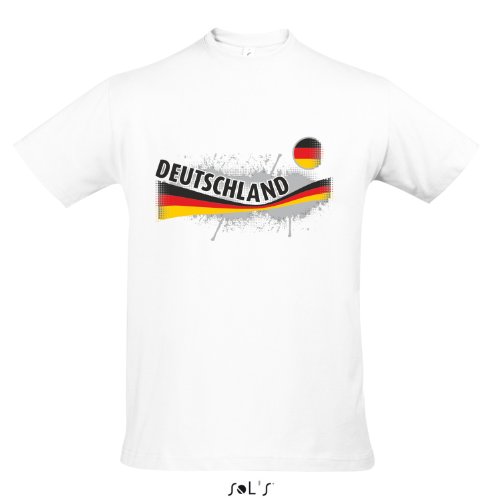 Fanshirt Herren DEUTSCHLAND, Germany Ländershirt EM / WM Trikot S-XXL , White , S Fanshirt Herren DEUTSCHLAND, Germany Ländershirt EM / WM Trikot S-XXL , White , S