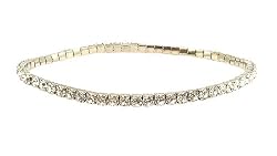 Anklet - A6 - Swarovski (tm) Crystal - Stretch ~ Clear