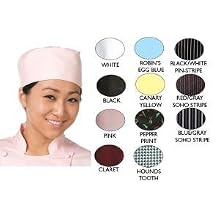 San Jamar H009 Poly Cotton Blend Pill Box Hat, X-Large, Hounds Tooth