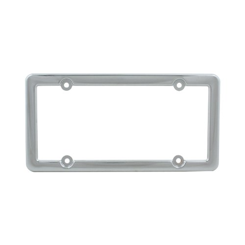 Blank Clear Chrome Finish w/ Caps Car Truck SUV License Plate Frame Blank Clear Chrome Finish w/ Caps Car Truck SUV License Plate Frame