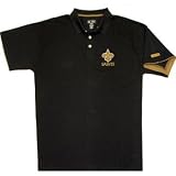 New Orleans Saints Big and Tall Spiral Pass Cotton Polo Golf Shirt