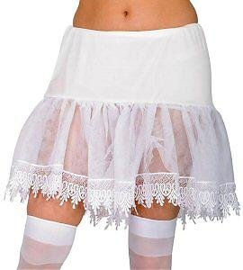 WHITE Petticoat Lace Edge