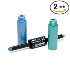 Max Factor Vivid Impact Eye Shadow, Emerald Coast 180,  0.034 - Ounce Packages (Pack of 2)