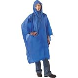 4 PACK - MUST HAVE item! Emergency Rain Poncho Coat Rainwear w  Hood and Sleeve - Assorted... by 
