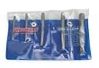 Westward 2RUP8 Screw Extractor Set, Carbon Steel, 5 Pcs