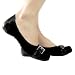 Black Comfort Ladies Flat Shoes Footwear