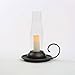 Candle Impressions Matte Brown Heavy Duty Plastic Victorian Window Lantern with Handle and Flameless Battery Operated Votive Candle