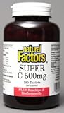 Super C 500mg + Rosehips (180Tablets) Brand: Natural Factors