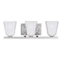 Kichler Lighting 5461AP 3-Light Urban Ice Incandescent Bath Light, Antique Pewter