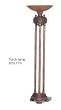 71"H Torch Style Floor Lamp in Bronze Finish