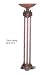 71"H Torch Style Floor Lamp in Bronze Finish
