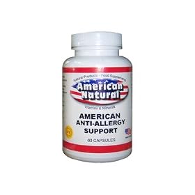 American Natural Allergy Relief 60 capsules Echinacea Bee Propolis Vitamin C