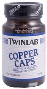 Copper Capsules, 2 mg, 100 Capsules by Twinlab