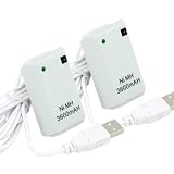 2xbattery 3600mah Pack Controller Charge for Xbox 360