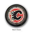 NHL Calgary Flames Neon Clock - 18 inches BIG