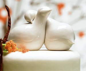 Wedding favor - Weddingstar Contemporary Love Birds Cake Topper