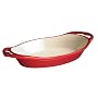 Lodge Enamel on Cast Iron 2-Quart Oval Casserole, Patriot Red