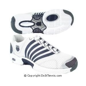 Buy K-Swiss Mens Ascendor SLT (White Navy Platinum) Tennis Shoes, Available in Sizes 6.5 thru 14