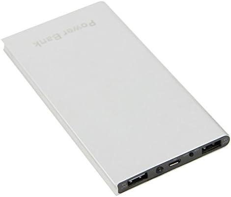Silver 20000mAh Thin Portable Power Bank External Battery Charger for digital devices iPad iPhone Samsung HTC