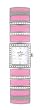 Jules Jurgensen Women's A172PK Pink Enamel Crystal Accented Watch