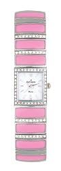 Jules Jurgensen Women's A172PK Pink Enamel Crystal Accented Watch