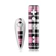 Pink Plaid Design Nintendo Wii Nunchuk + Remote Controller Protector Skin Decal Sticker