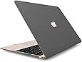 Apple New Macbook Case, Retina Display 12 Inch Laptop Computer [2015 Release], J&D [Comfortable Shield] Hard Shell Protective Case for Apple New Macbook 12 Inch, Smooth Matte Finish (Black)
