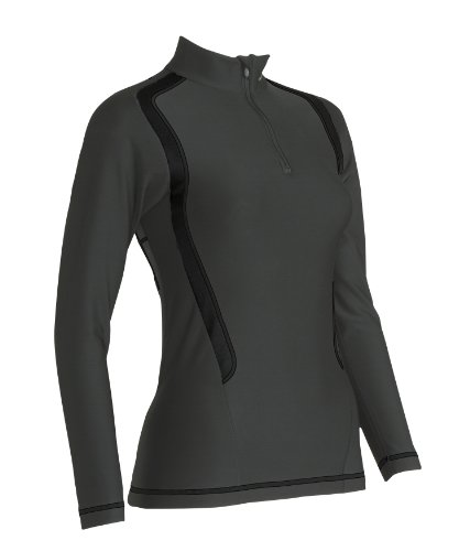 CW-X Women's Long Sleeved Insulator Web Top (Black, Medium) On Sale