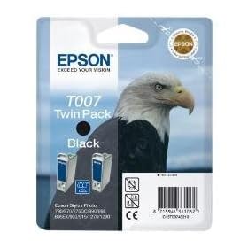 Epson T007 - Cartouche d'encre d'origine - Double Pack - Noir