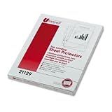 UNIVERSAL PRODUCTS / Top load nonglare poly heavy gauge archival quality sheet protectors, 50/box / ...